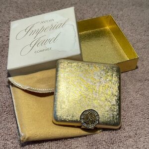 Avon Vintage Imperial Jewelry Gold Mirror Compact